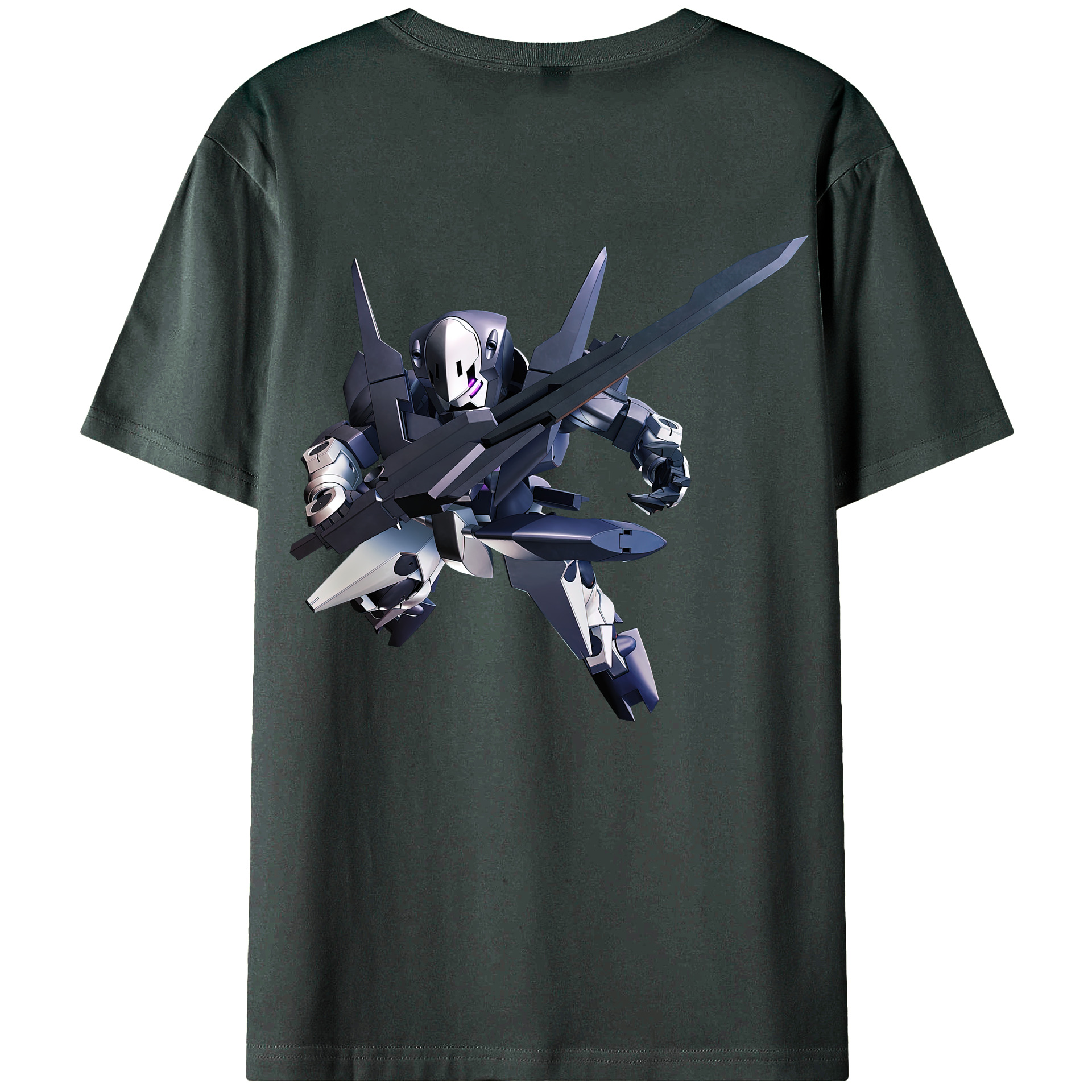 （画像用） 機動戦士ガンダム Mobile Suit Gundam 綿100％ メンズ半袖Tシャツ（バックプリント） 通気性